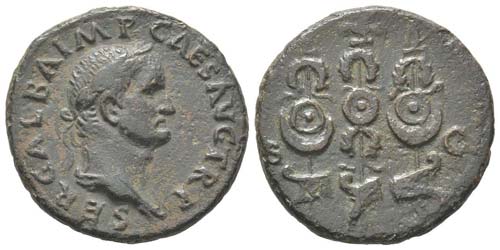 Galba 68 - 69
As, Rome, 69, AE ... 