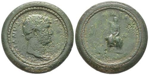 Hadrianus 117 - 138
Médaillon, ... 