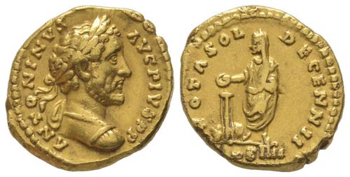 Antoninus Pius 138 - 161
Aureus, ... 