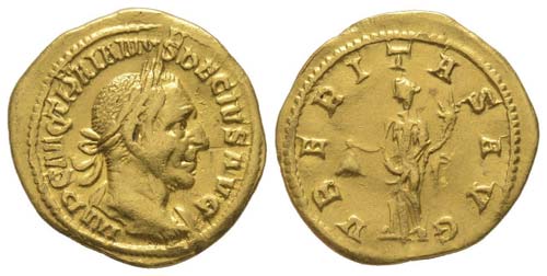 Trajanus Decius 249 - 251
Aureus, ... 