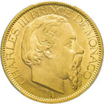 Monaco - Charles III 1856-1889 - 100 Francs, ... 
