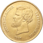 Bresil - Pedro II 1831-1889 - 20000 reis, ... 