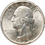 US - Quarter dollar 1932S Washington. AG ... 