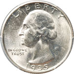 US - Quarter dollar 1935D Washington. AG ... 