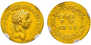 Claudius 41-54 
Aureus, Lugdunum (Lyon) ou ... 