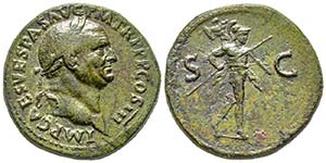 Vespasianus 69-79 
Sestertius, Rome, 71, AE ... 