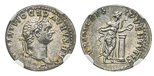 Domitianus 81-96
Denarius, 81-96, AG 3.48 ... 