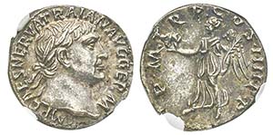 Traianus 98-117
Denarius, Rome, 101-102, AG ... 