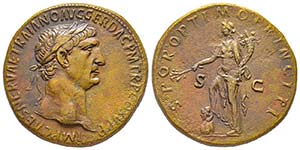 Traianus 98-117
Sestertius, Rome, 104-107, ... 
