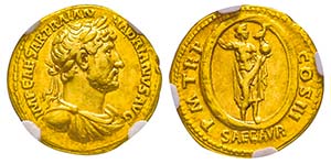 Hadrianus 117-138
Aureus, Rome, 119-122, AU ... 