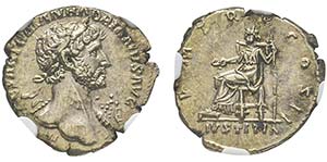 Hadrianus 117-138
Denarius, Rome, 118, AG ... 
