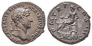 Hadrianus 117-138
Denarius, Rome, 119-122, ... 