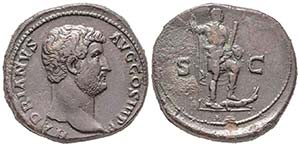 Hadrianus 117-138
Sestertius, Rome, 134-138, ... 