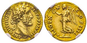 Antoninus Pius 138-161
Aureus, Rome, ... 