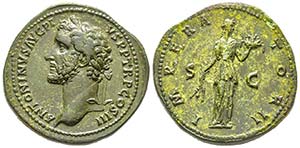 Antoninus Pius 138-161
Sestertius, Rome, ... 
