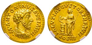 Marcus Aurelius 161-180
Aureus, Rome, ... 