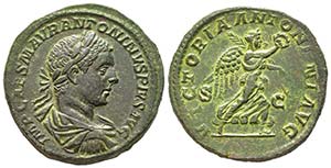 Elagabalus 218-222 
Sestertius, Rome, ... 