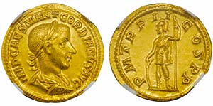 Gordianus III 238-244 
Aureus, Rome, 239, AU ... 