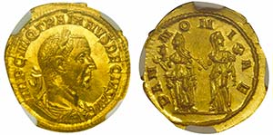 Traianus Decius 249-251 
Aureus, Rome, ... 