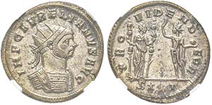 Aurelianus 270-275
Antoninianus, Ticinum, ... 
