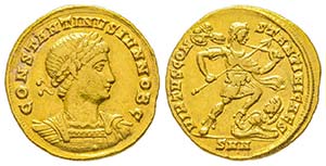 Constantinus II 337-340
Solidus, Nicomédie, ... 