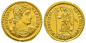Constantius II 337-361
Solidus, Siscia, ... 
