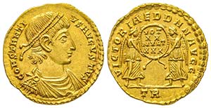 Constantius II 337-361
Solidus, Treviri, ... 