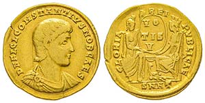 Constantius Gallus 351-354
Solidus, ... 