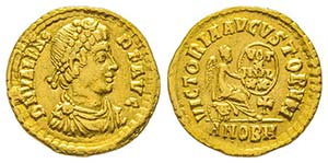 Valens 364-378
1/2 Scripula, Antiochie, ... 