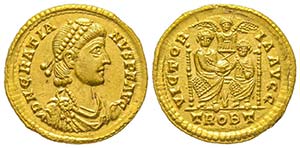 Gratianus 375-383
Solidus, Treviri, in ... 