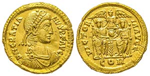Gratianus 375-383
Solidus, Mediolanum, à ... 