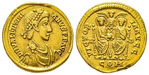 Valentinianus II 375-392
Solidus, Lugdunum ... 