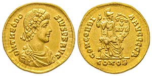 Theodosius I 379-385
Solidus, ... 