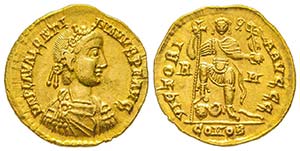 Valentinianus III 425-455
Solidus, Rome, ... 