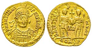 Anthemius 467-472
Solidus, Rome, 457-468, AU ... 