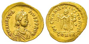 Anastasius 491-518
Tremissis, ... 