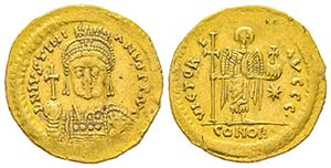 Justinianus I 527-565
Solidus, Rome, ... 