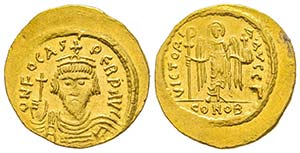 Phocas 602-610
Solidus, Costantinople, ... 