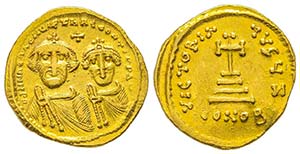 Heraclius 610-641
Solidus, Costantinople, ... 