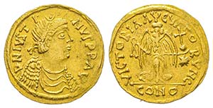 Lombards, Au nom de Justinianus I 527-565 ... 