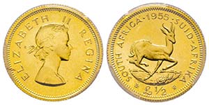 South Africa, Elizabeth II 1952 -
1/2 Pound, ... 