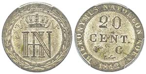 Jérôme Napoléon 1807-1813
20 centimes, ... 
