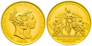 Hessen, Ludwig II 1830-1848
Médaille en or ... 