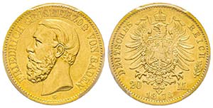 Baden, Friedrich I 1852-1907
20 mark, 1873 ... 