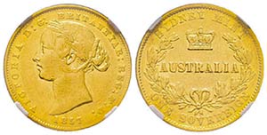 Australia, Victoria I 1837-1901
Sovereign, ... 