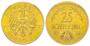 Austria, République 1918-
25 Schilling, ... 