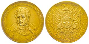 Bolivia, République 
Médaille en or, 1925, ... 