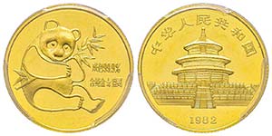 China, République
1982, 1/4 Oz, AU 7.77 g. ... 
