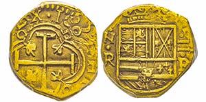 Colombia, Felipe V 1621-1665
2 Escudos,1659, ... 