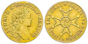 Louis XV 1715-1774
Louis d’or à la ... 